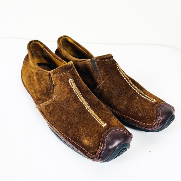 HS Trask & Co Suede Slip Ons 9N - Picture 2 of 6